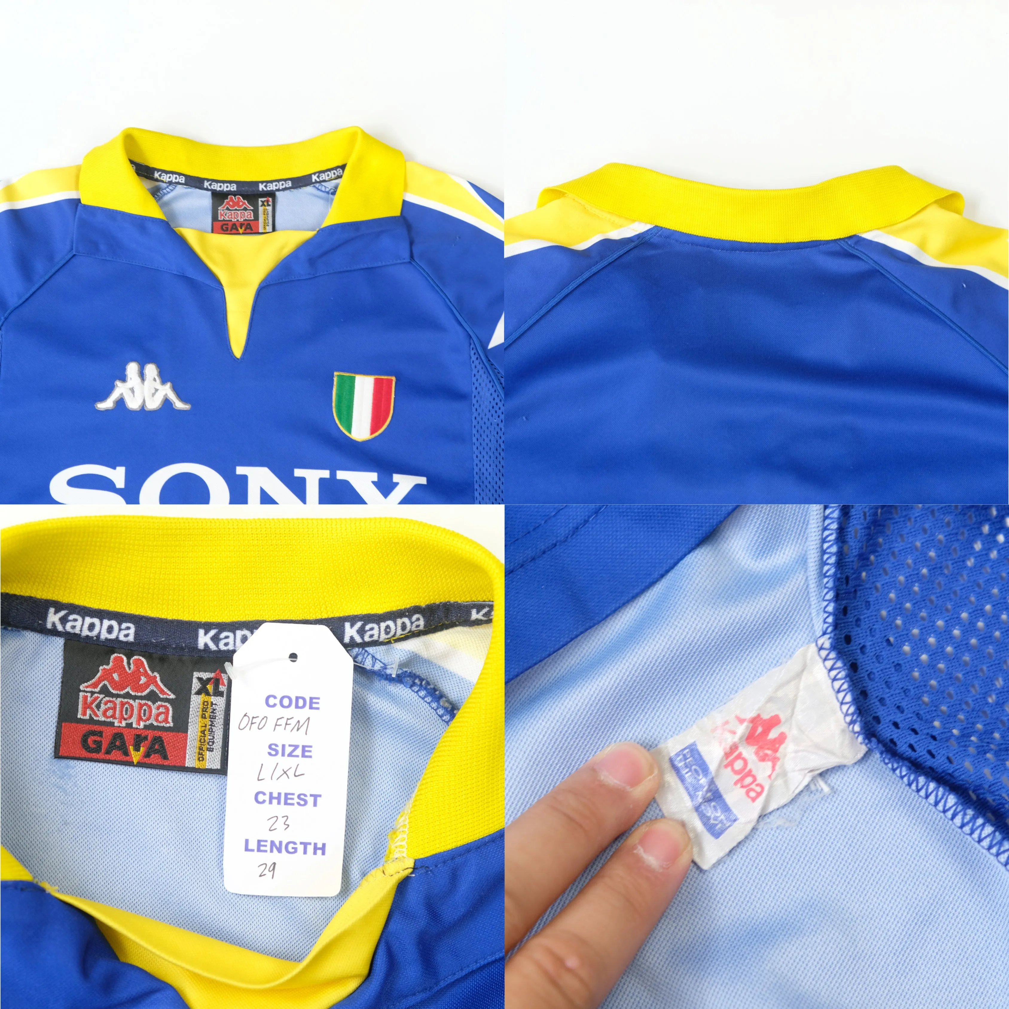 1996/97 Juventus Away Shirt Kappa (L/XL)