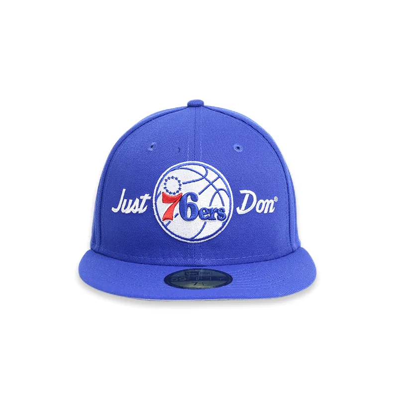 [60229019] x Just Don Philadelphia 76ers Blue 59FIFTY Men's Fitted Hat