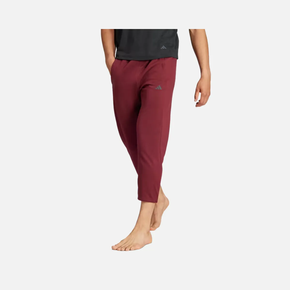 Adidas Shadow Red/Carbon 7/8 Yoga & Training Men's Pant