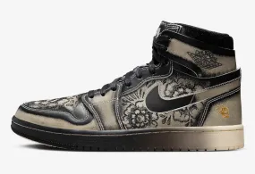 Air Jordan 1 High Zoom Air CMFT 2 Dia De Muertos Black Pale Ivory FQ8155-010