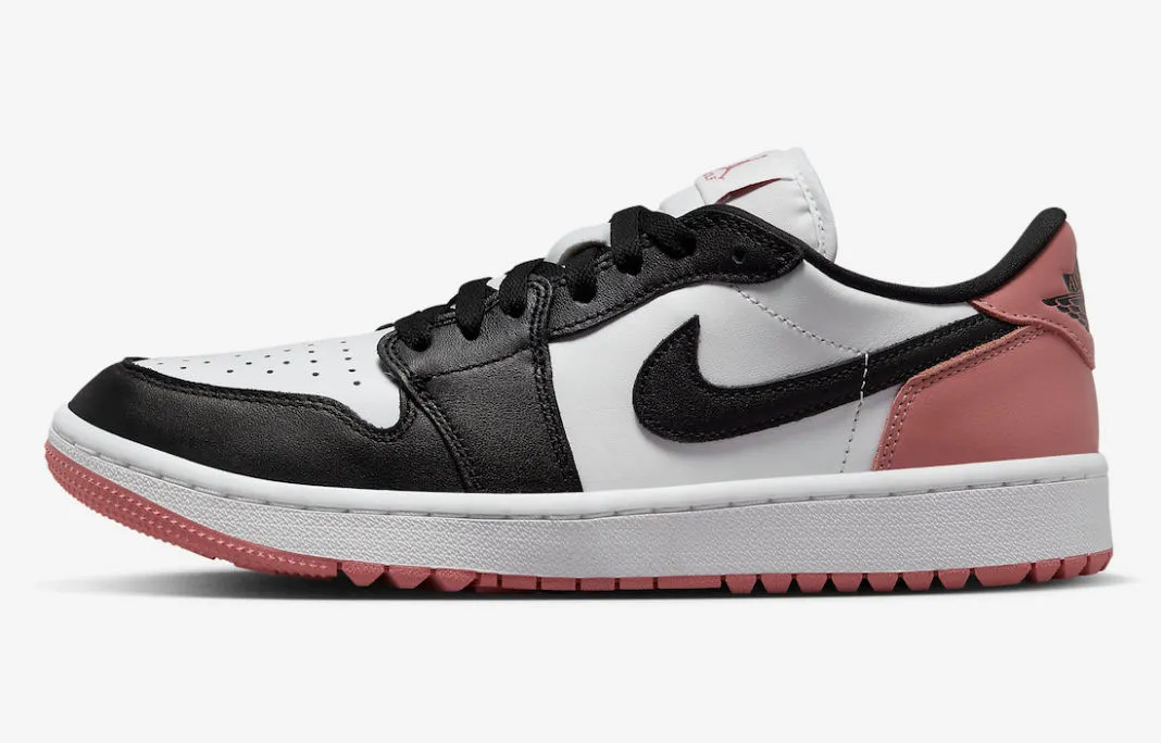 Air Jordan 1 Retro Low Golf Rust Pink White Black DD9315-106