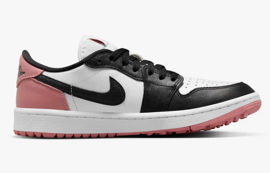 Air Jordan 1 Retro Low Golf Rust Pink White Black DD9315-106