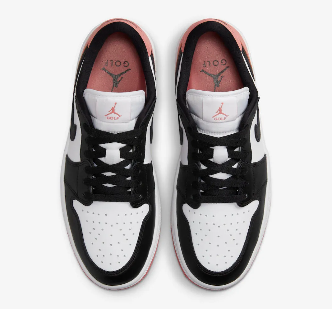 Air Jordan 1 Retro Low Golf Rust Pink White Black DD9315-106