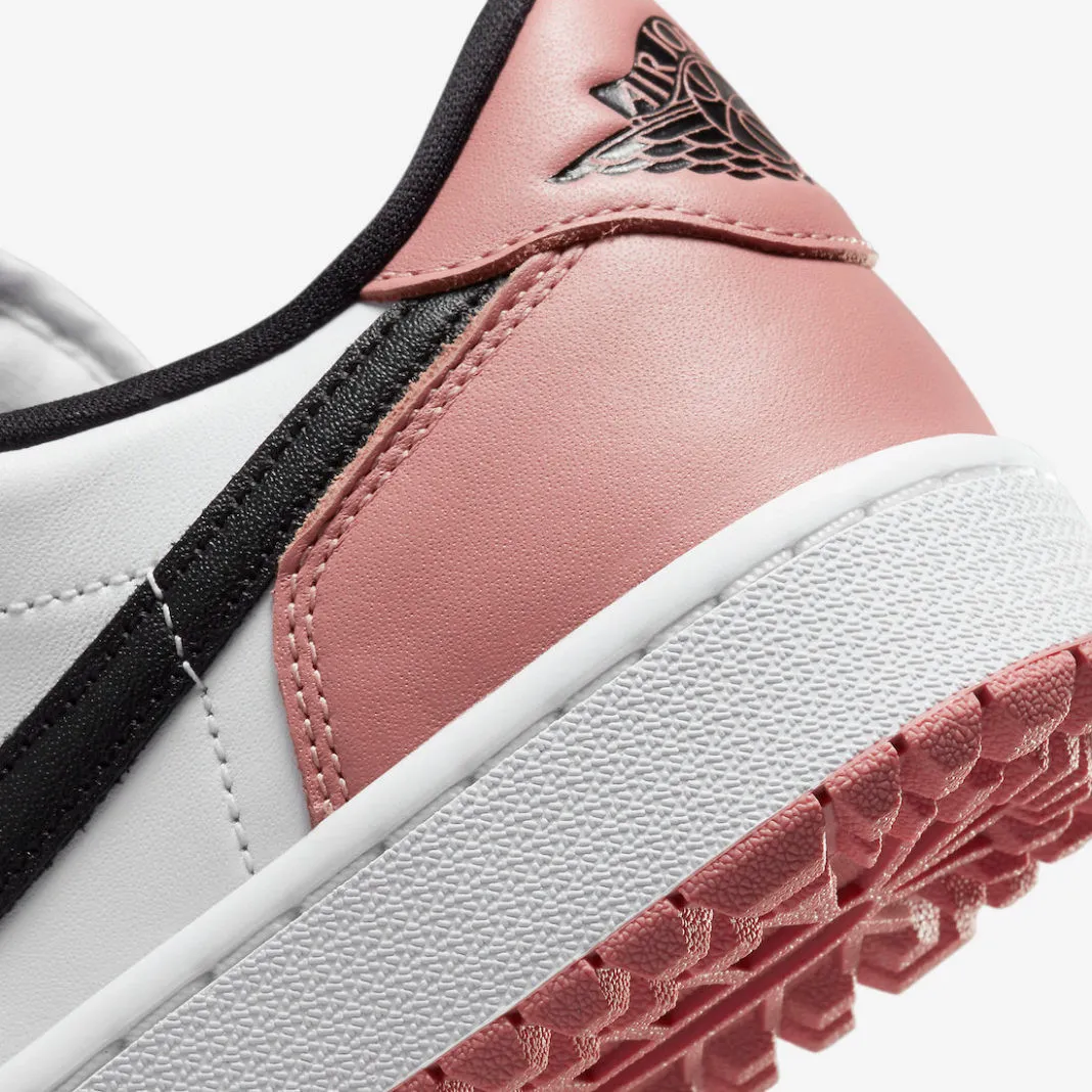 Air Jordan 1 Retro Low Golf Rust Pink White Black DD9315-106