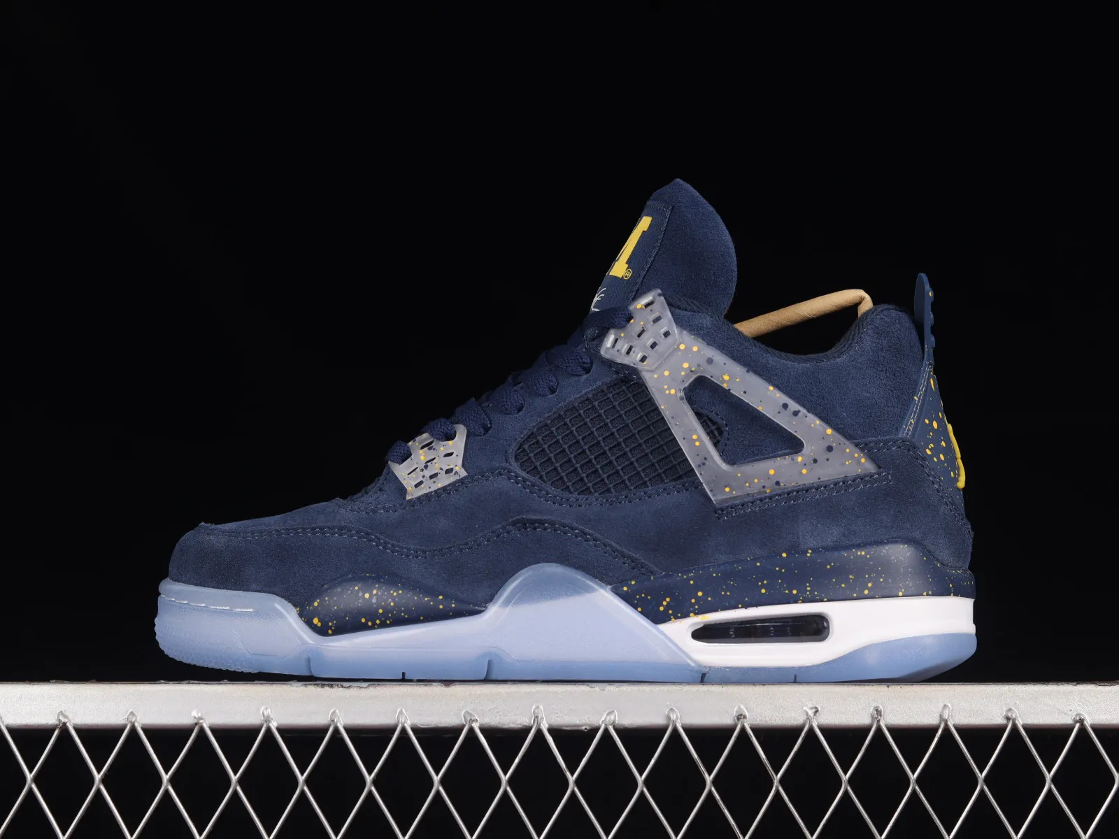 Air Jordan 4 Retro Michigan PE Dark Obsidian University Gold Black AJ4-1036660