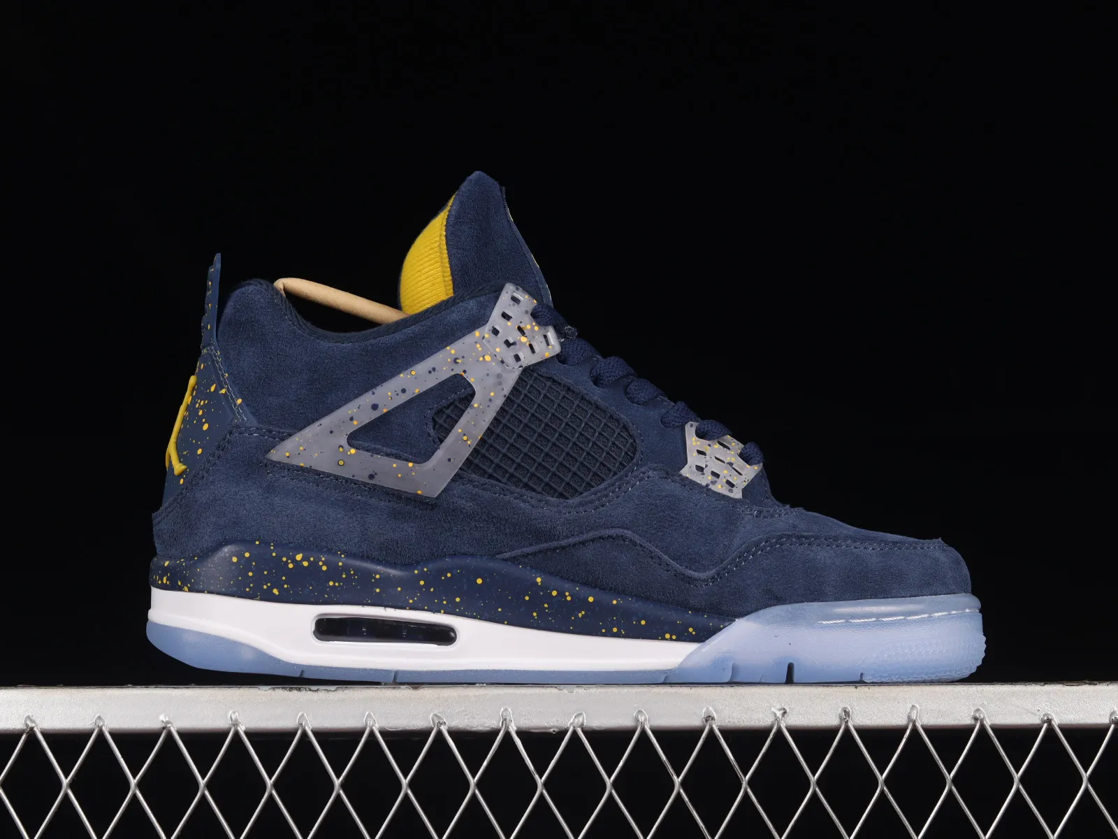 Air Jordan 4 Retro Michigan PE Dark Obsidian University Gold Black AJ4-1036660