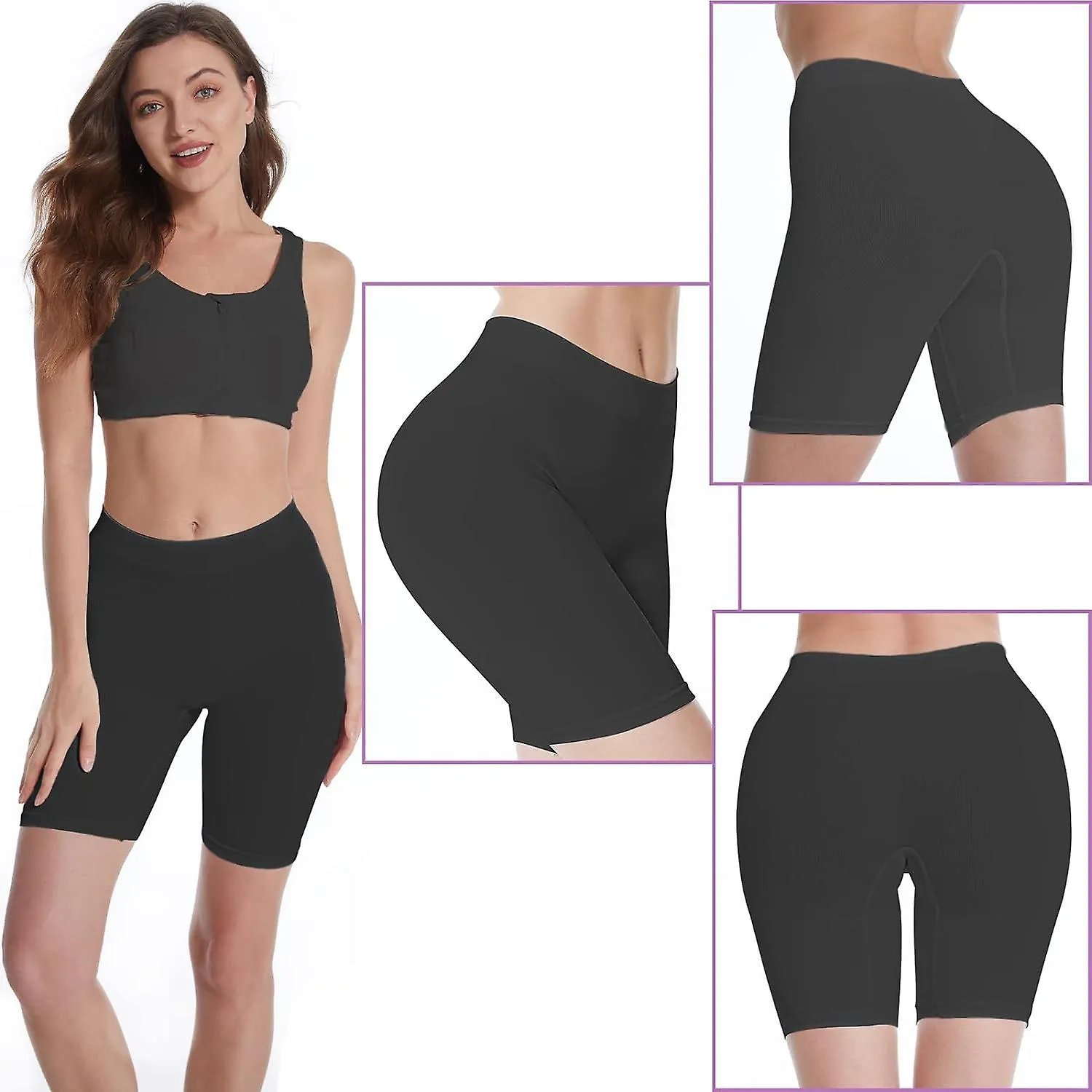 Anti-chafing Spandex Shorts Comfortable Boyshorts For Yoga