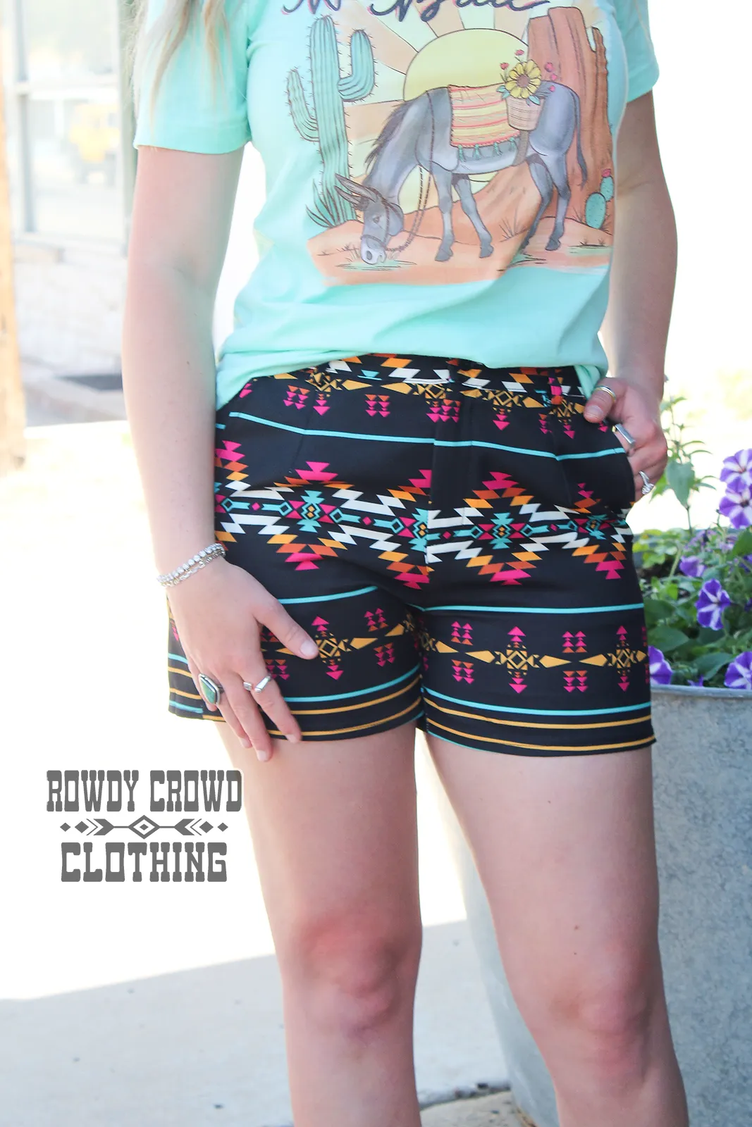 Azel Aztec Shorts - Women's Tribal Print Shorts for Summer | Shop Now