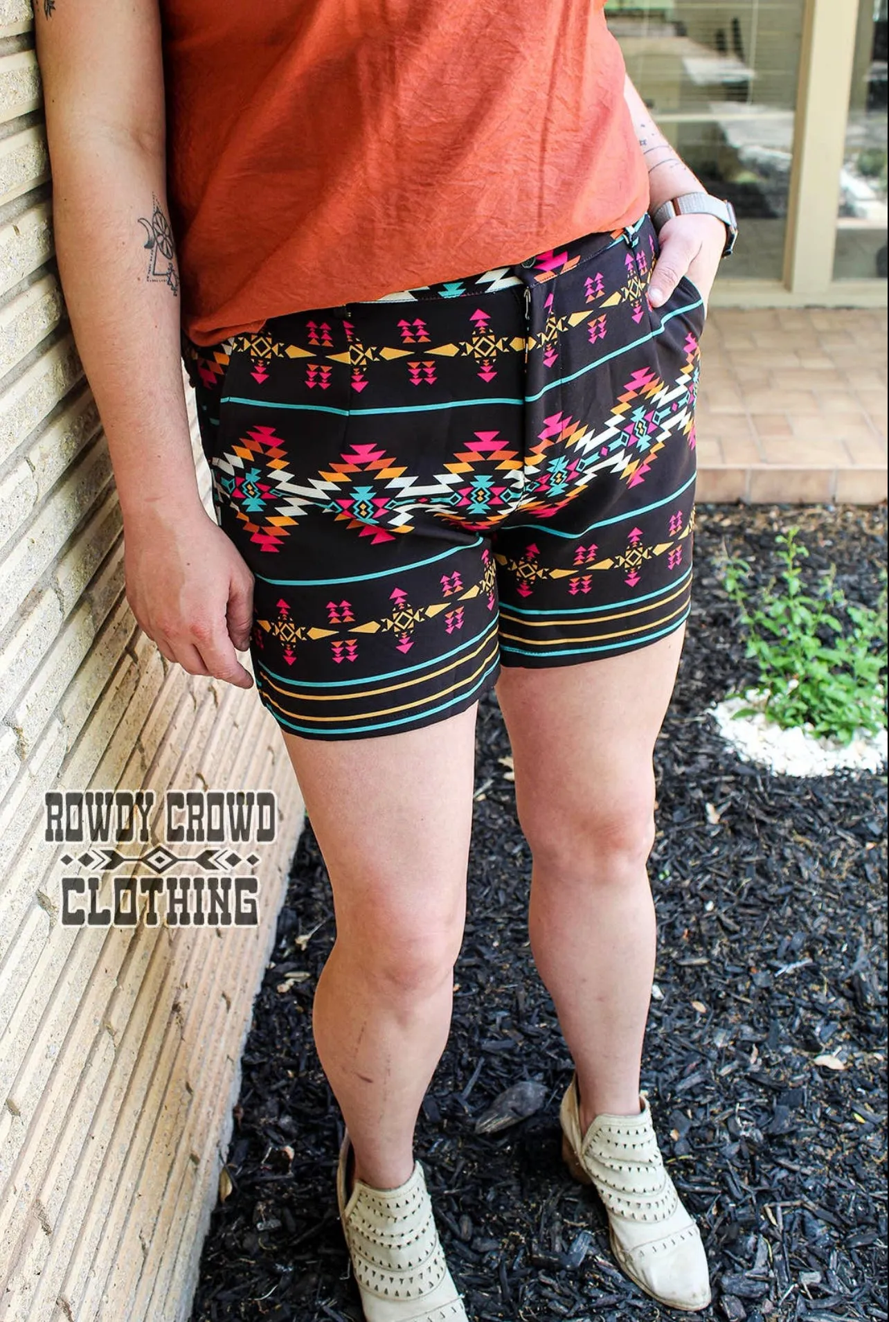 Azel Aztec Shorts - Women's Tribal Print Shorts for Summer | Shop Now