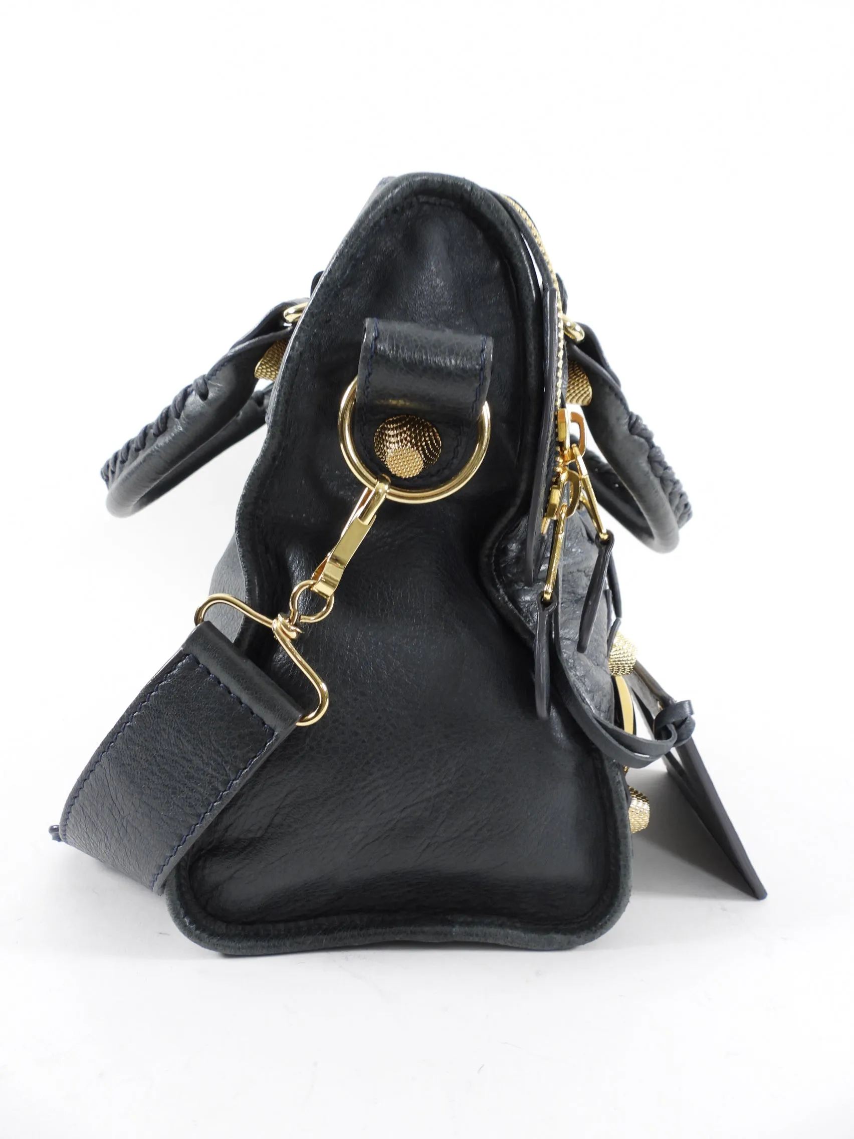 Balenciaga Anthracite Grey Giant 21 Goldtone City Bag