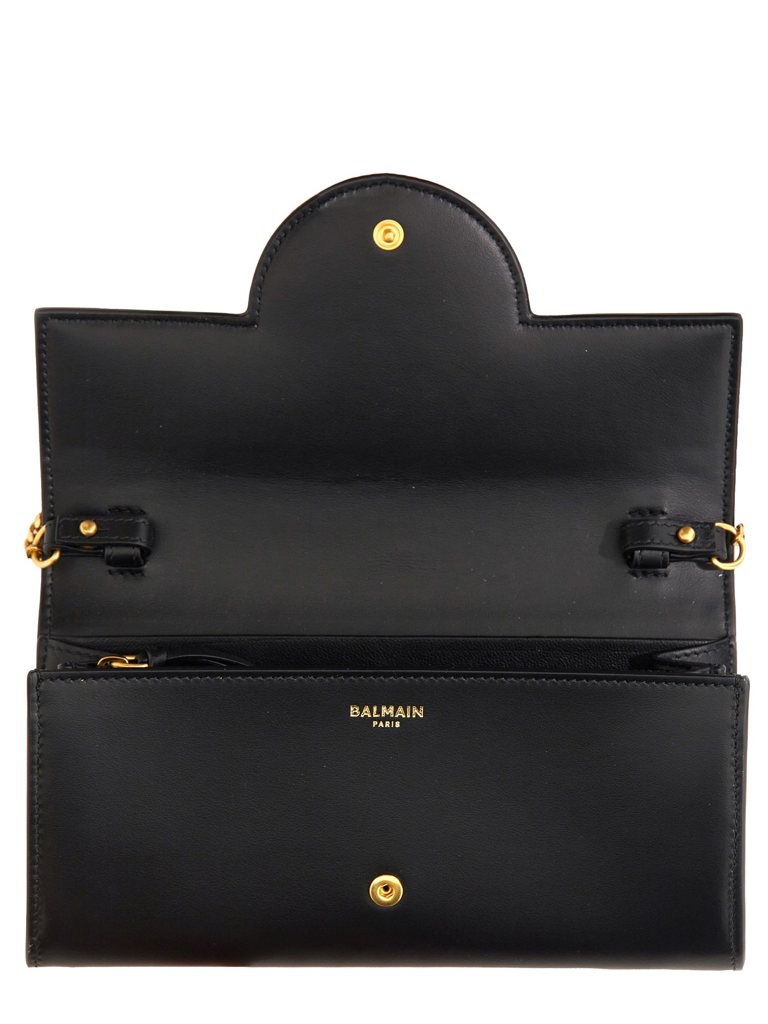 BALMAIN    LEATHER B-BUZZ BAG