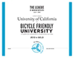 Bicycle Friendly University - Award Certificate Duplicates