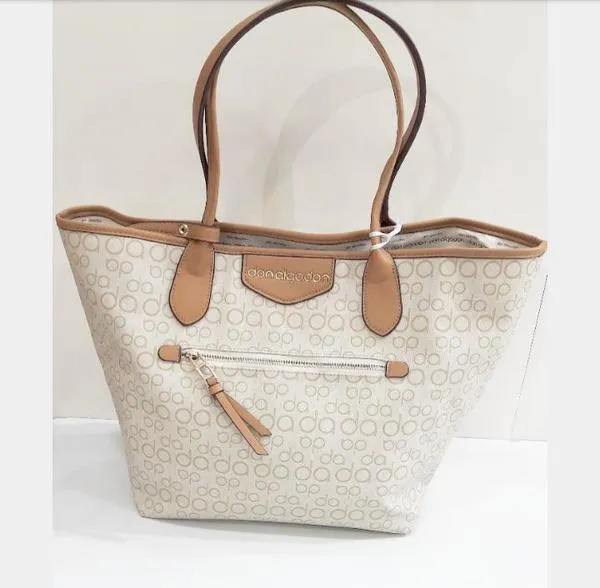 bolso don algodÓn beige grande