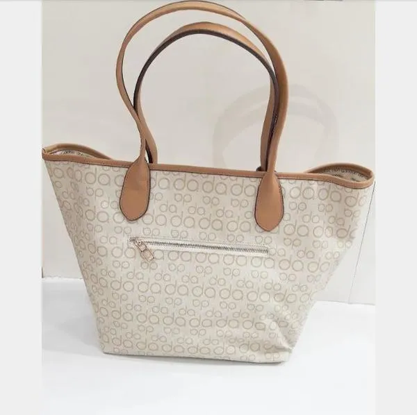 bolso don algodÓn beige grande