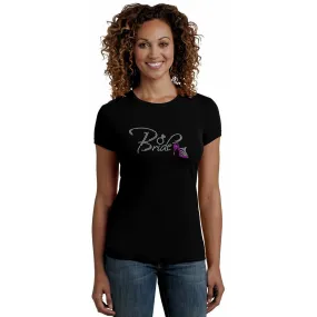 Bride Rhinestone T Shirt With Ring and Shoe