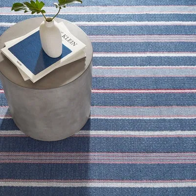 Camden Stripe Cotton 2x3 Rug in Denim