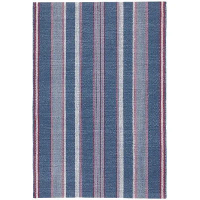 Camden Stripe Cotton 2x3 Rug in Denim