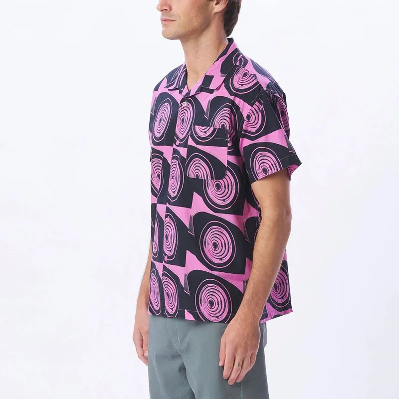 Camisa Obey: Lankershim Woven (Wild Rose Multi)