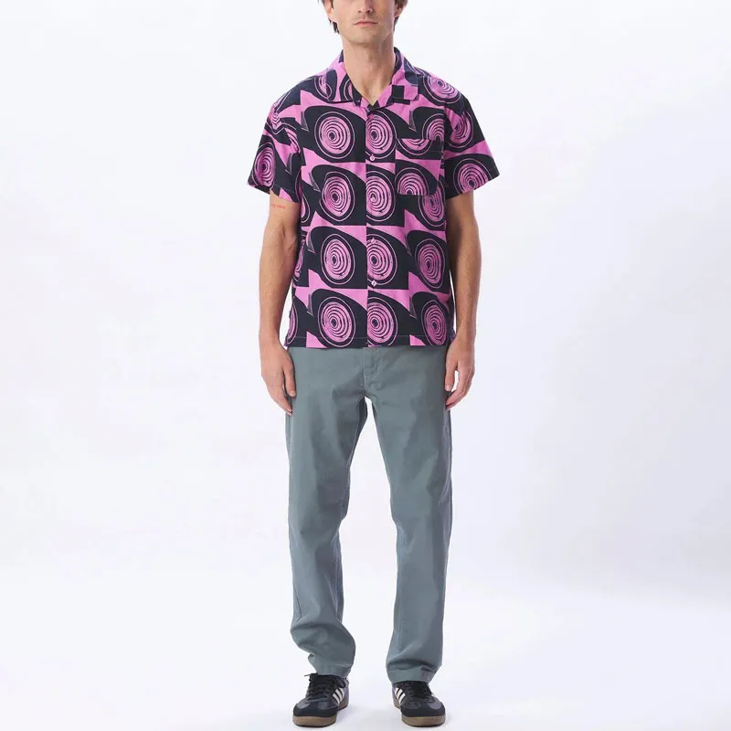 Camisa Obey: Lankershim Woven (Wild Rose Multi)