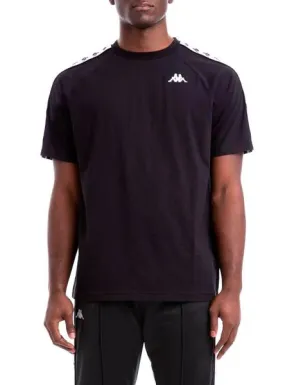 camiseta kappa coen negro hombre