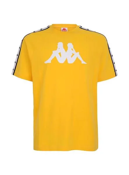 camiseta kappa tait amarillo para hombre