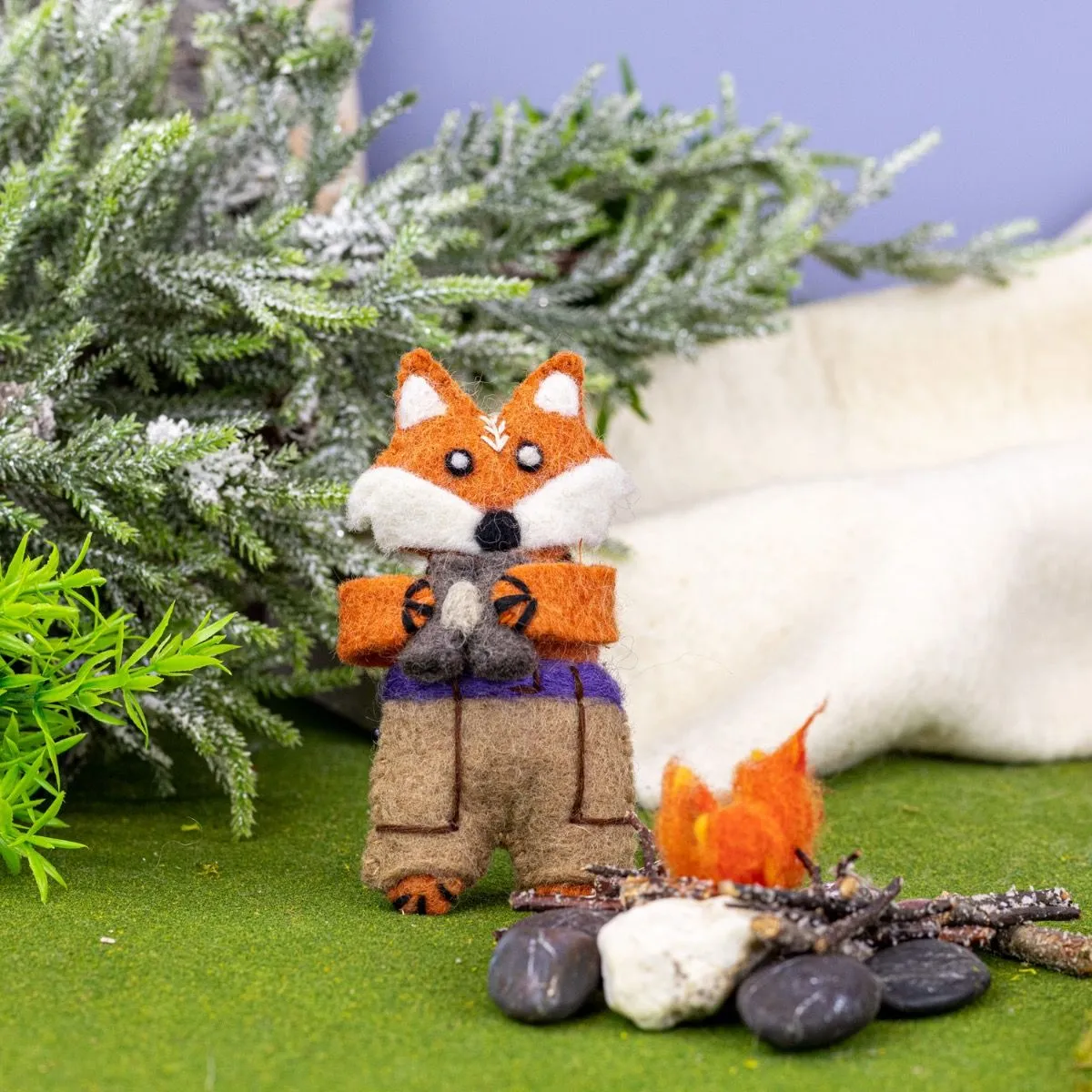 Camp Fox Felt Ornament