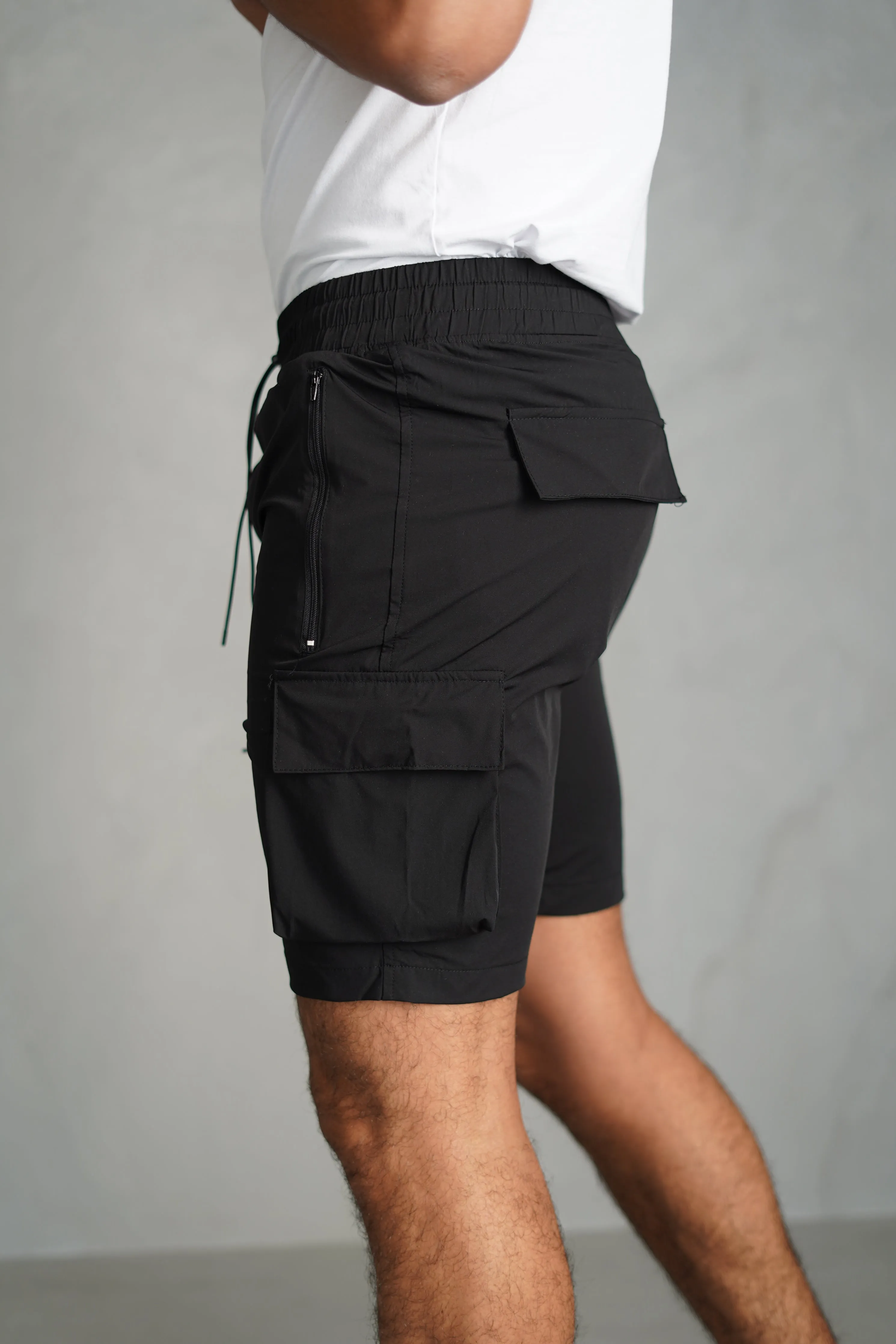 Capo LIGHTWEIGHT Cargo Short - Black