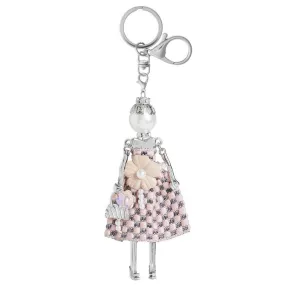 Charming Ladies Bag Charm + Key Fob: Gracia