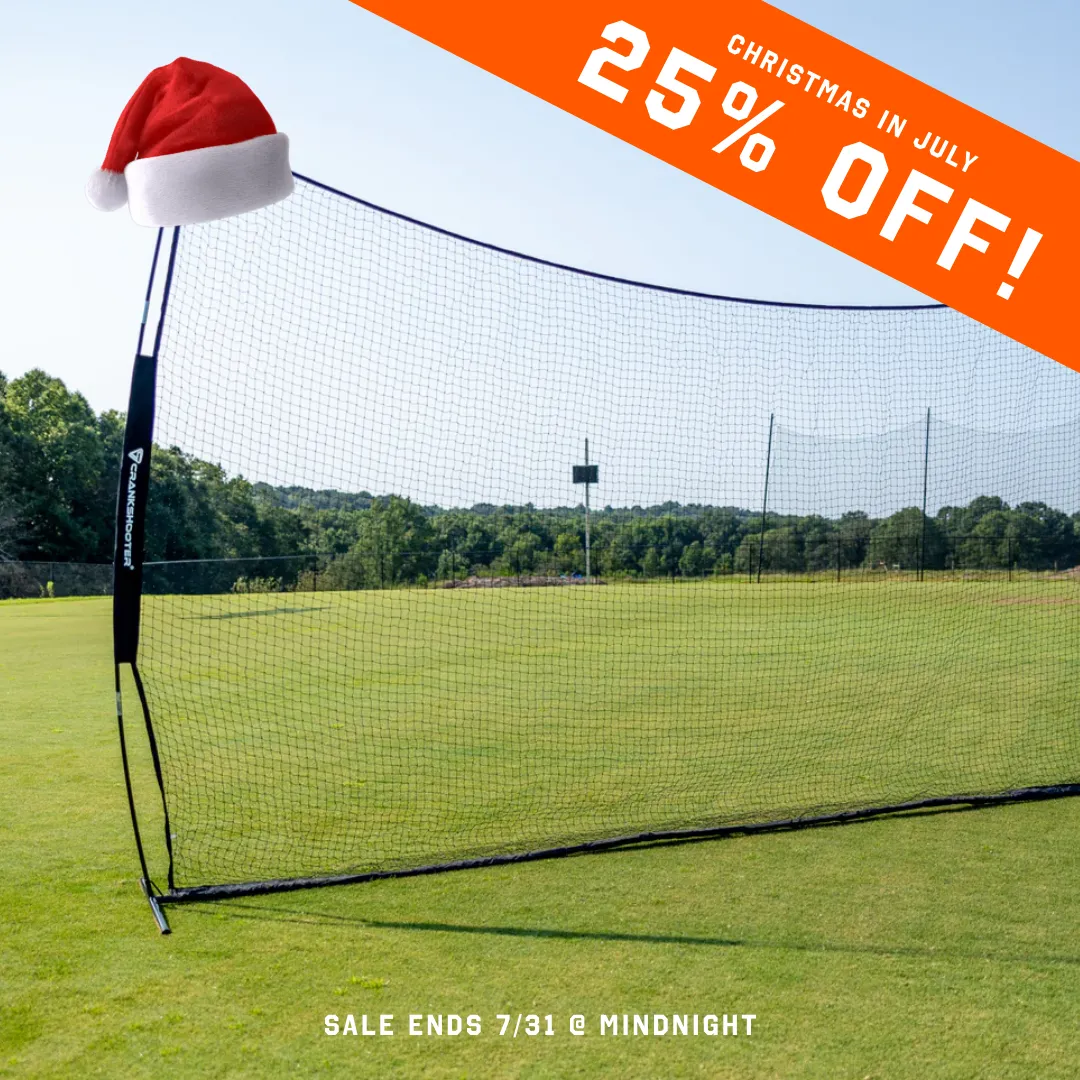 Christmas in July! - 25% OFF! - Pop-Up Backstop 21' x 11' by Crankshooter - Sale Ends 7/31 @ Midnight - FREE SHIPPING