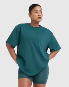 Classic Lifters Graphic Oversized Lightweight T-Shirt | Marine Teal