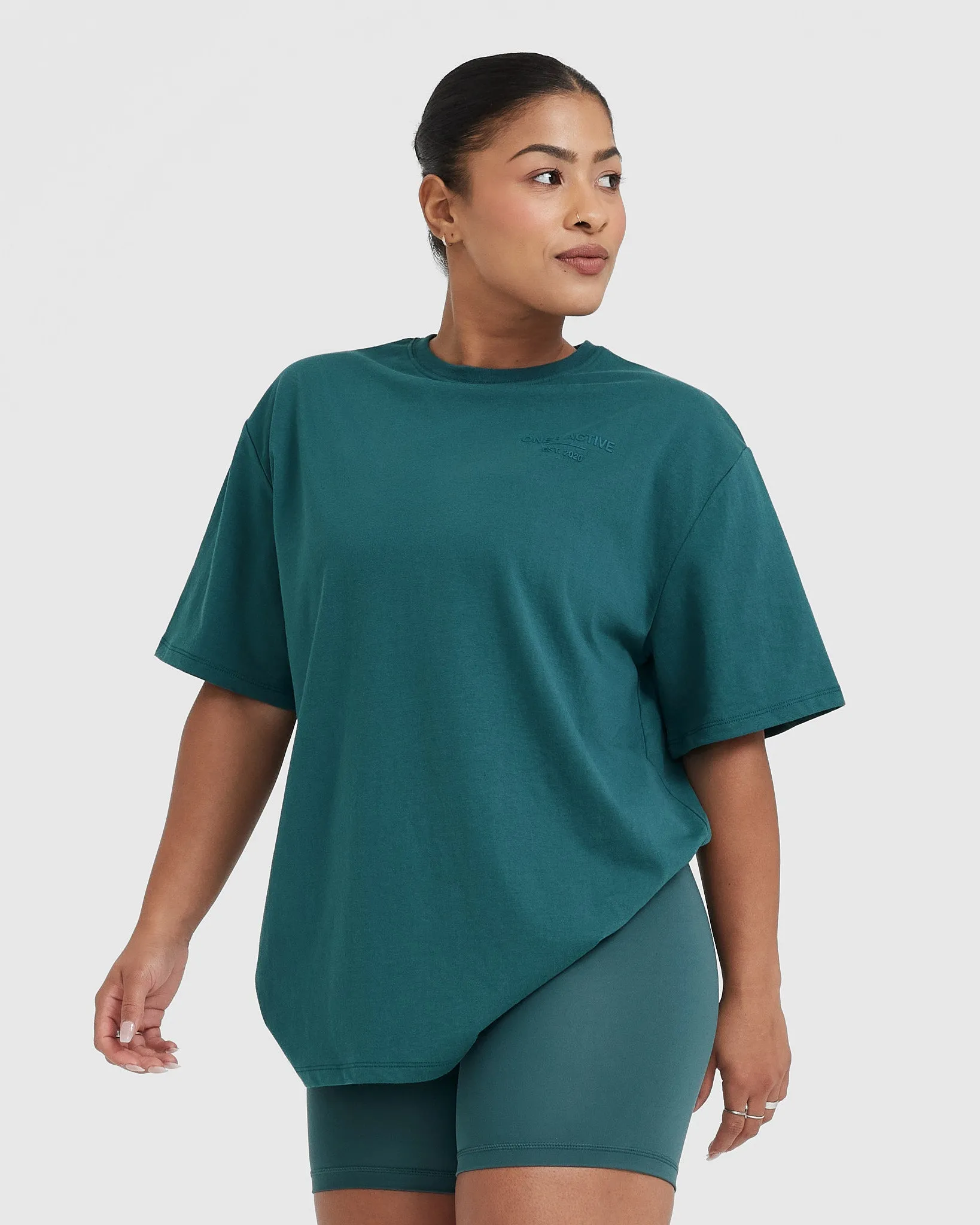 Classic Lifters Graphic Oversized Lightweight T-Shirt | Marine Teal