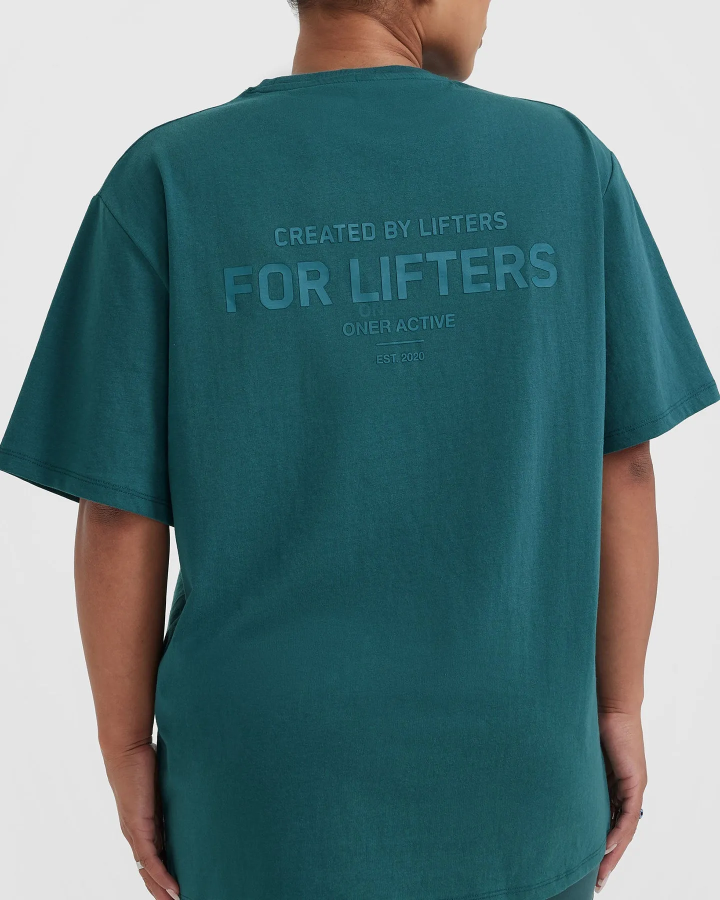 Classic Lifters Graphic Oversized Lightweight T-Shirt | Marine Teal