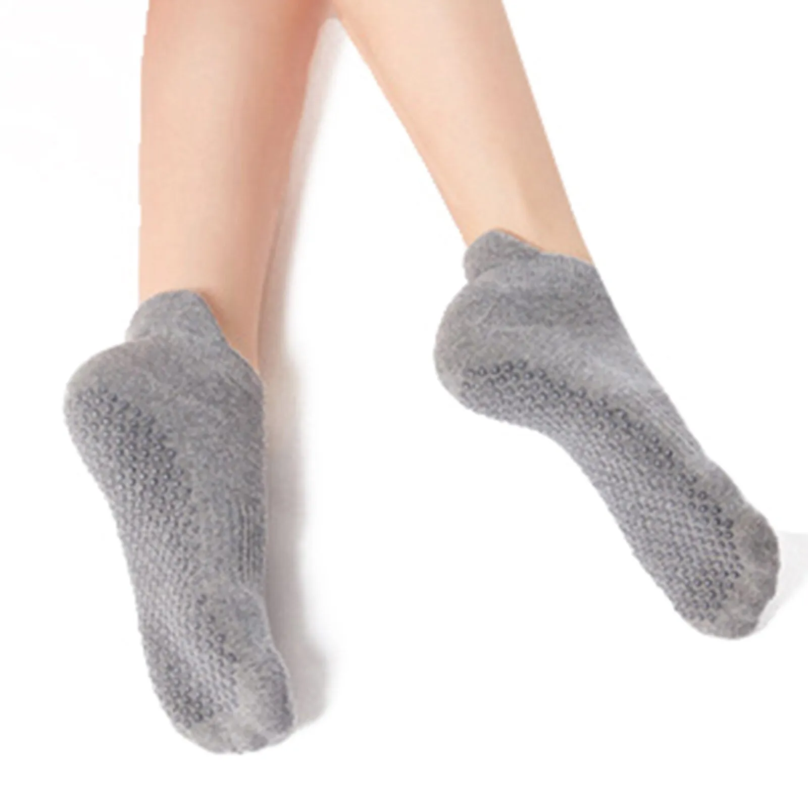 Cotton Yoga Socks for Women - Breathable, Sweat Absorbing, Backless, Open Toe