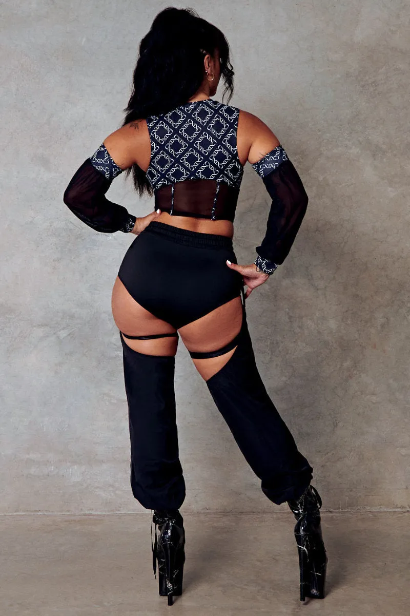 CXIX 119 Chaps - Black: Buy now the latest black chaps from CXIX 119! Shop now for trendy black chaps from CXIX 119 at affordabl