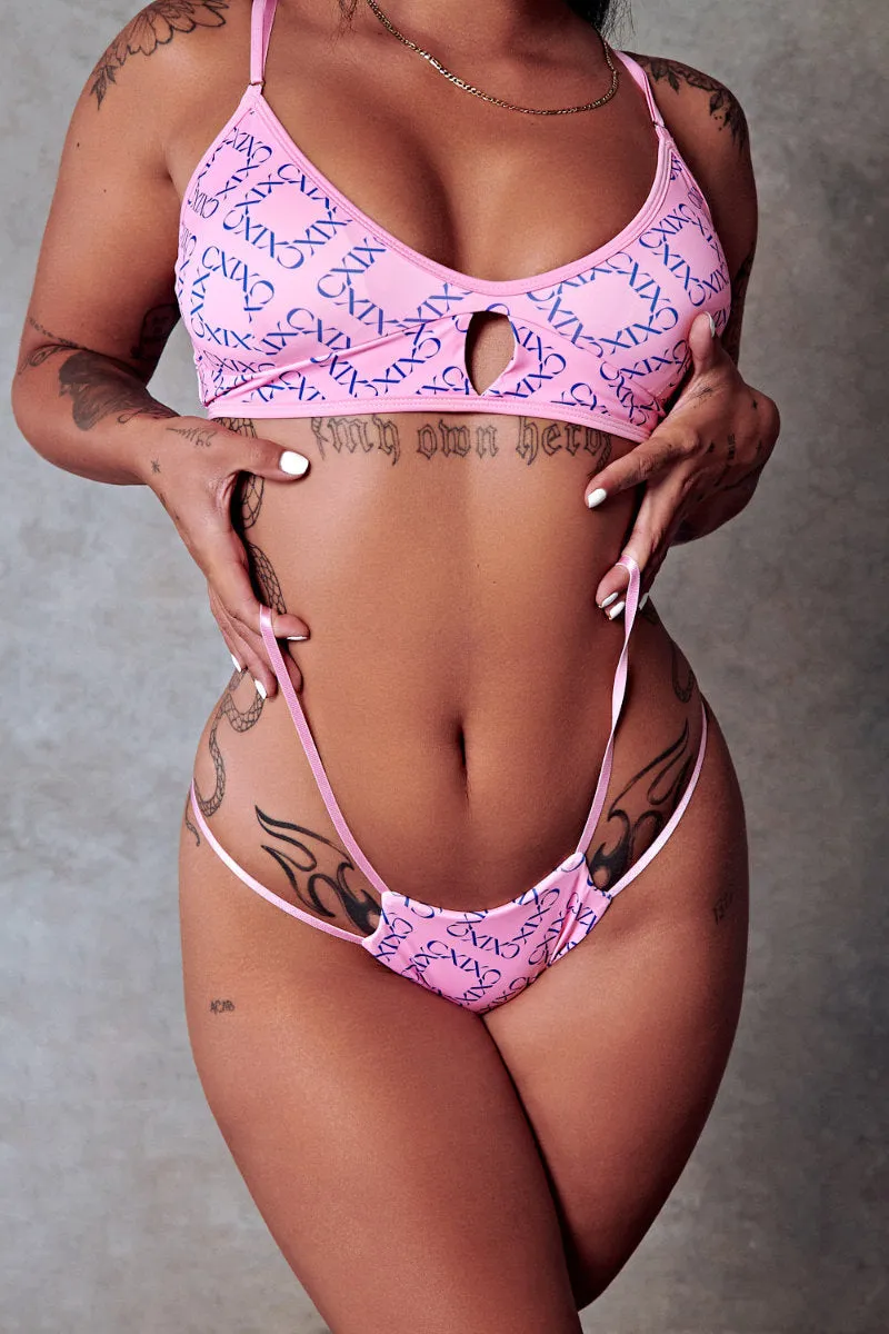 CXIX Bralette Pink Print 119