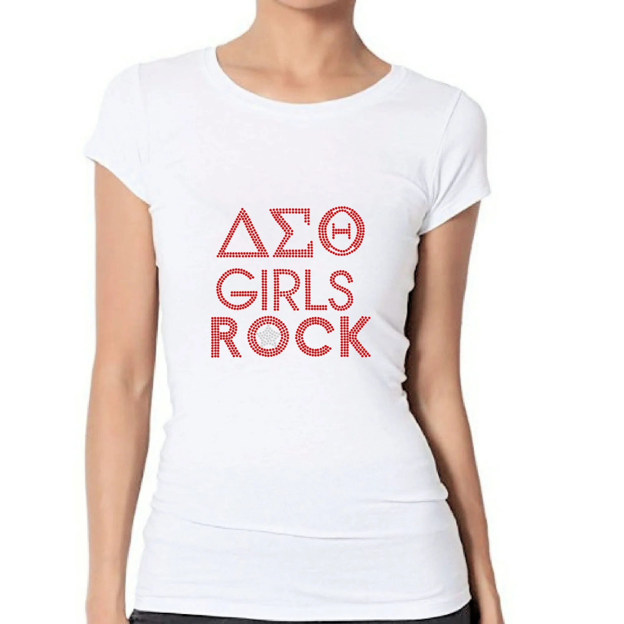 Delta Sigma Theta Girls Rock Rhinestone Sorority T Shirt