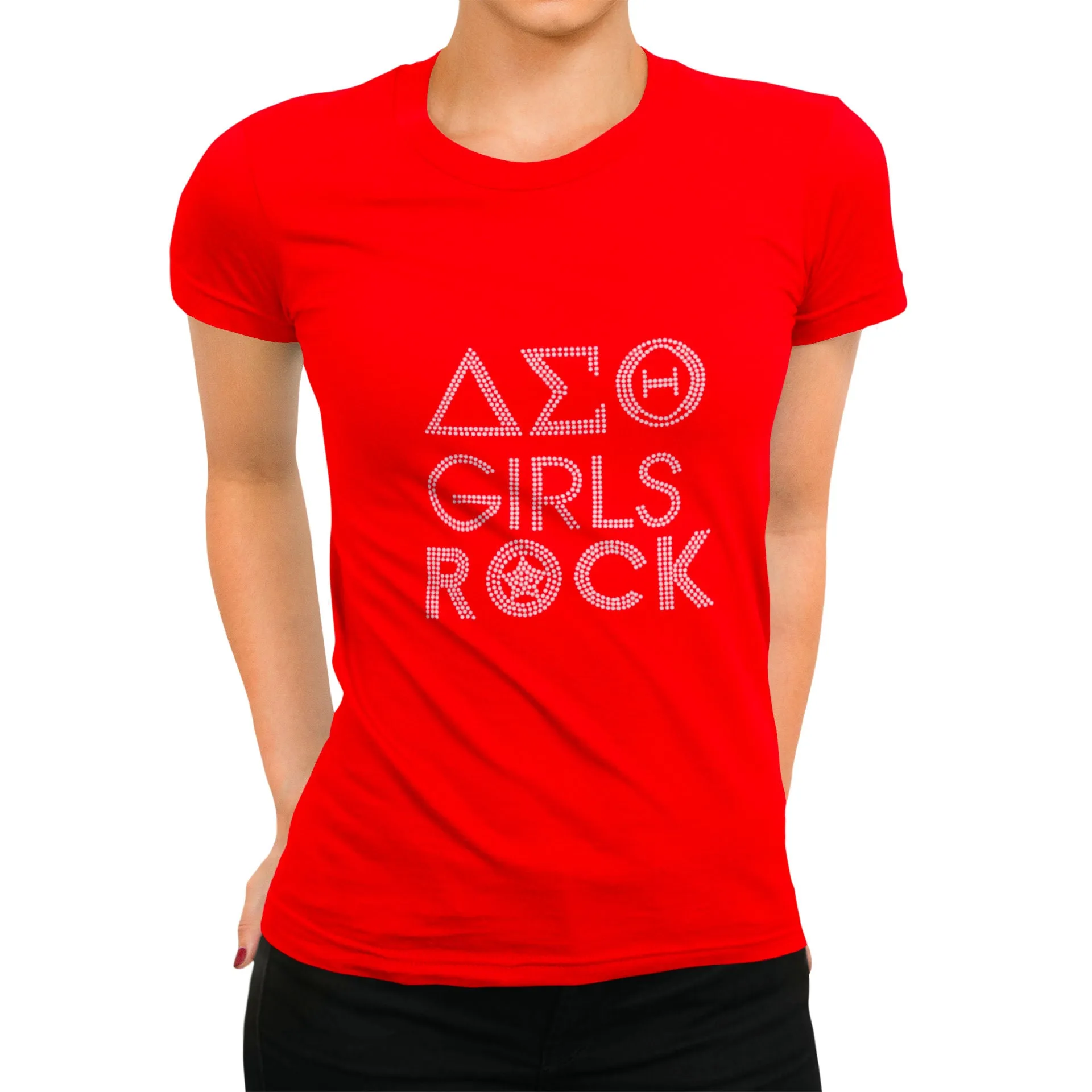 Delta Sigma Theta Girls Rock Rhinestone Sorority T Shirt