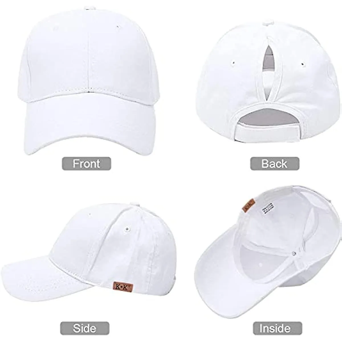 Direct Ponytail Baseball Cap - Mesh Cap Classic Plain Hat