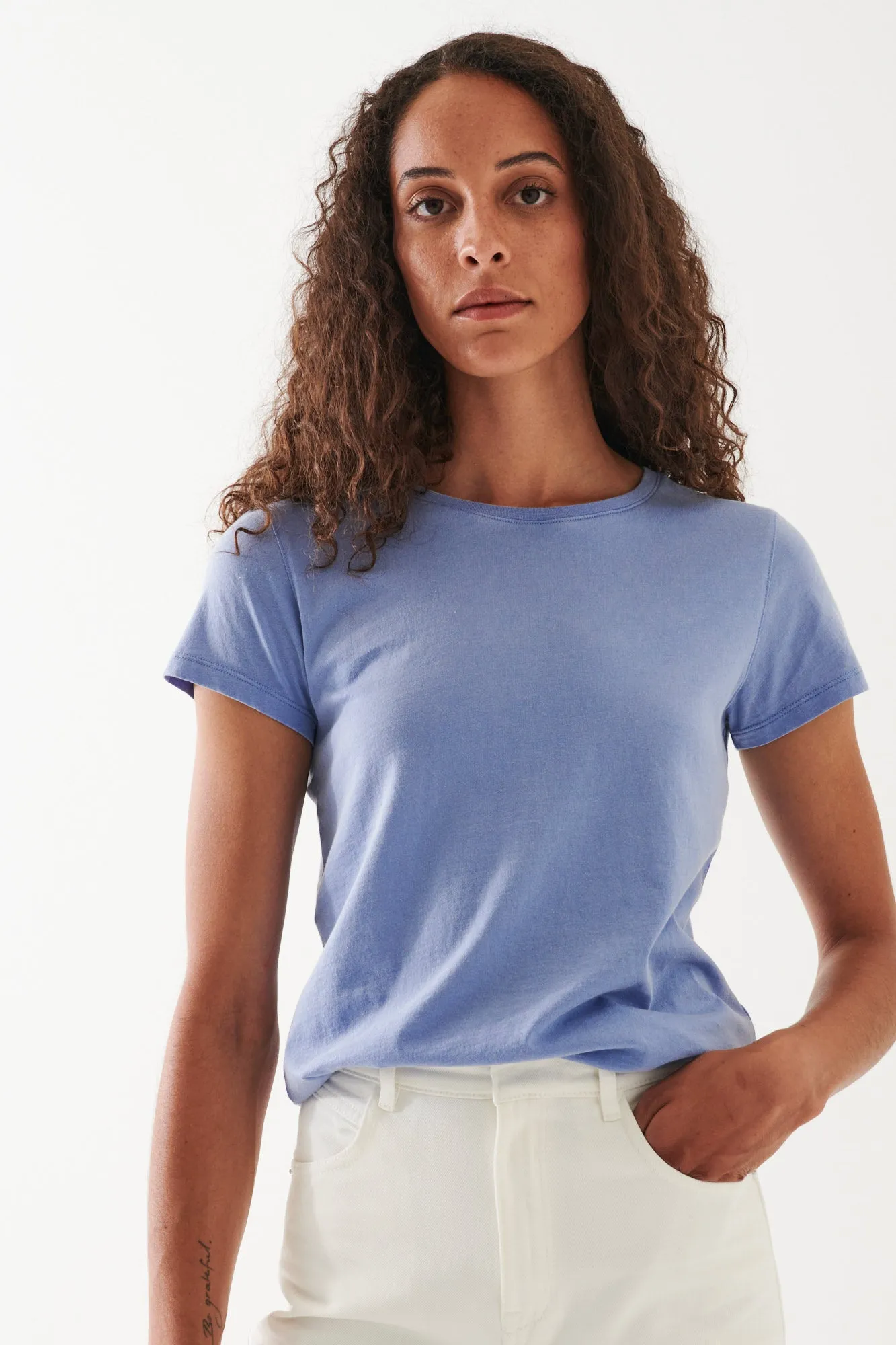 ENZYME WASH LIGHTWEIGHT PIMA COTTON T-SHIRT