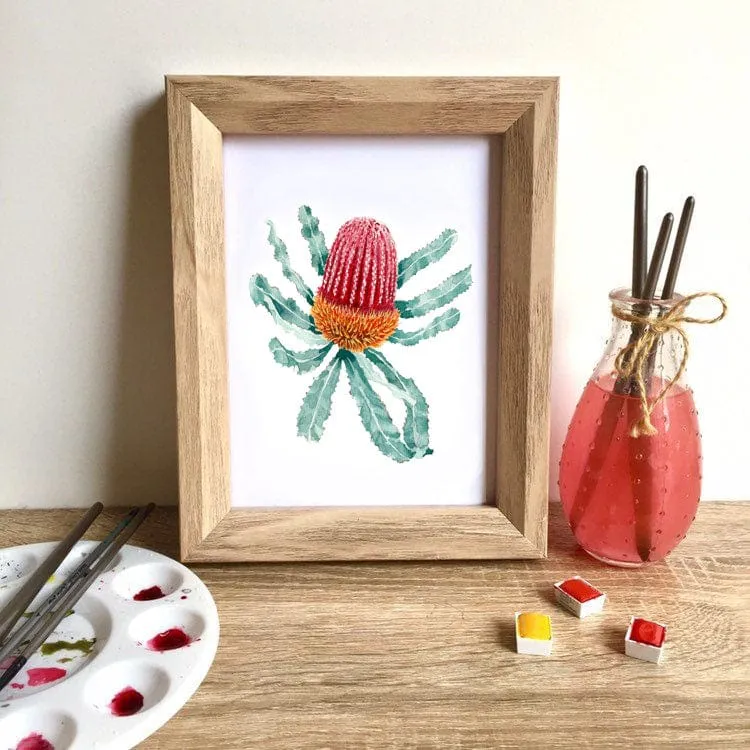 Firewood Banksia Art Print