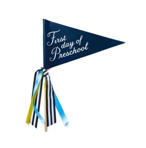 First Day of School Banner- Preschool