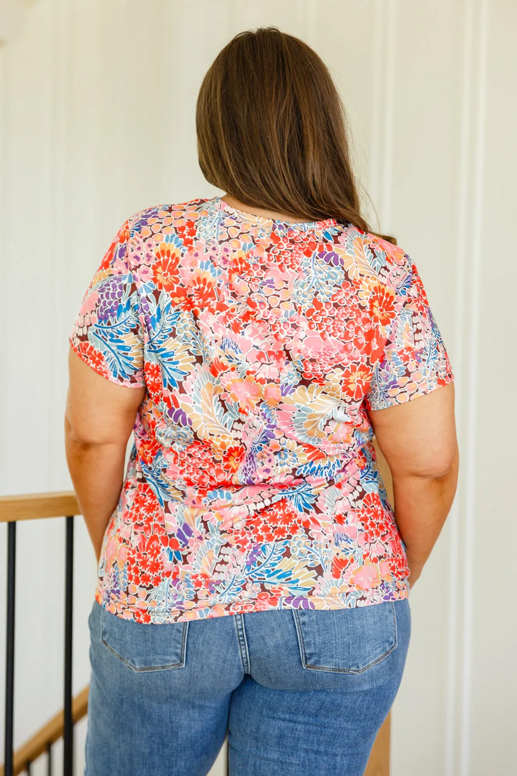 Floral Top with Flowers Everywhere