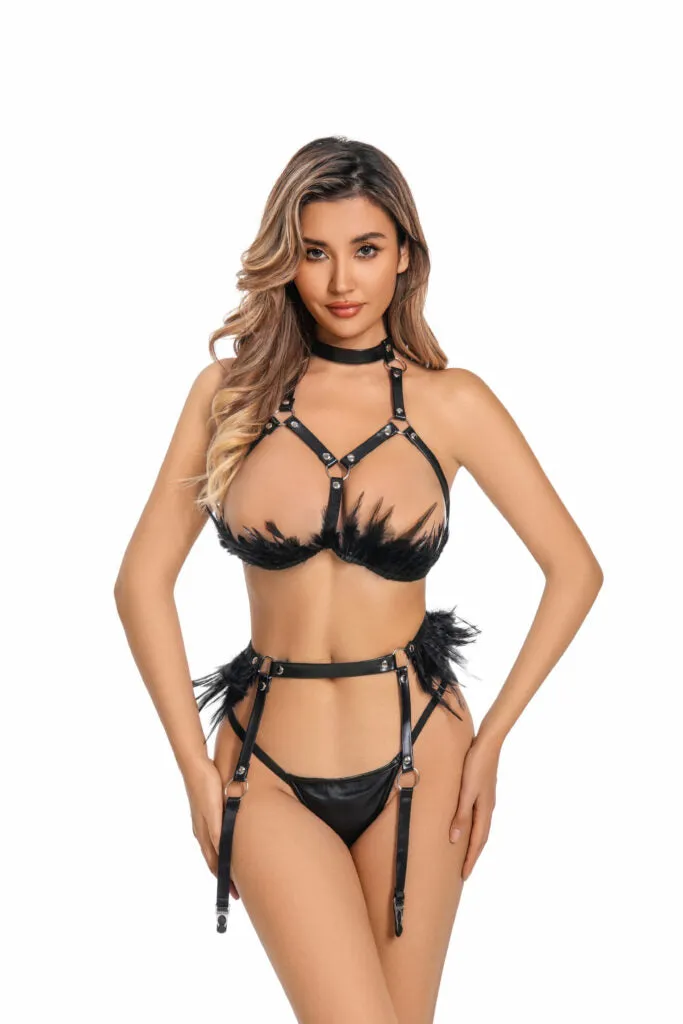 Harness & Belt w/feather set