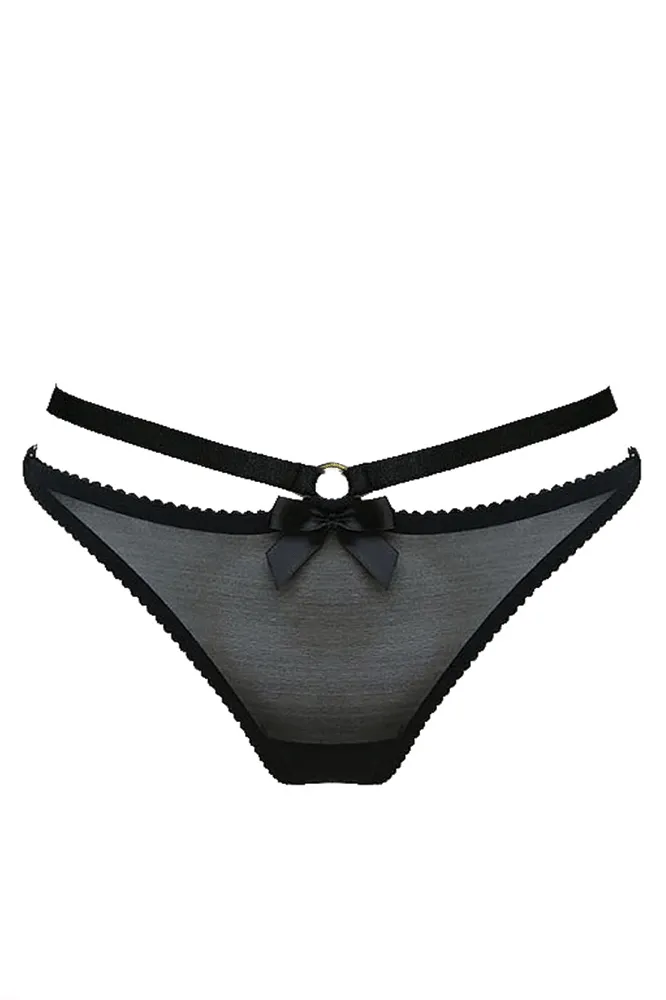 Harness Thong Black