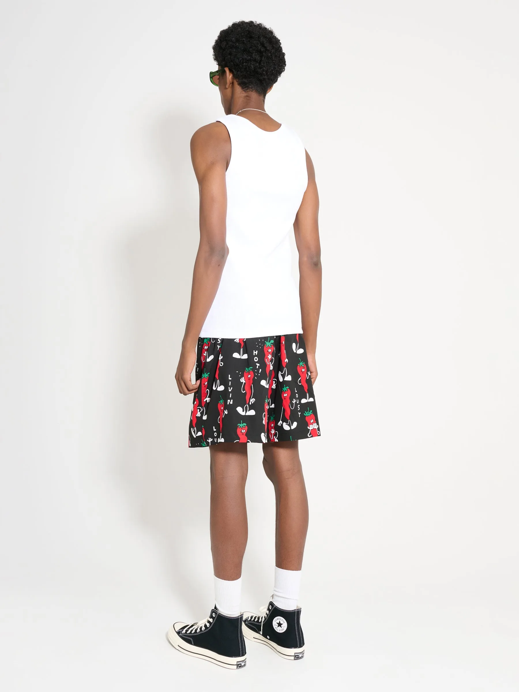 Junya Watanabe MAN x Lousy Livin Printed Boxer Shorts Black / Yellow