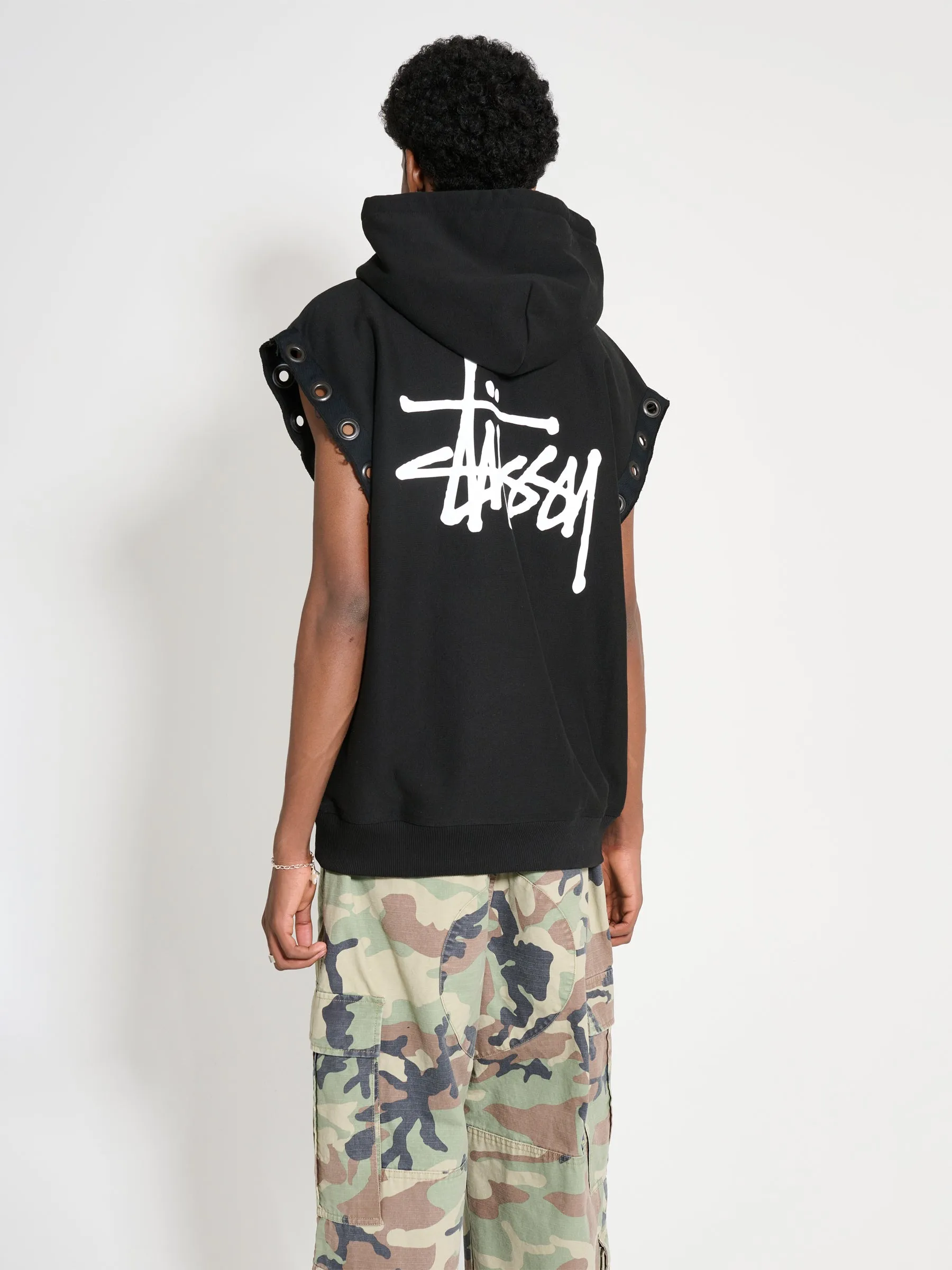 Junya Watanabe MAN x Stüssy Hooded Vest Customized Black