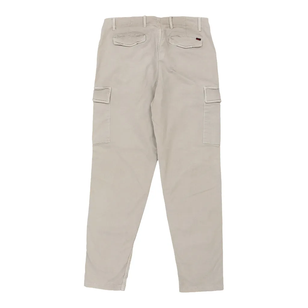 Kappa Cargo Trousers - 38W 32L Cream Cotton