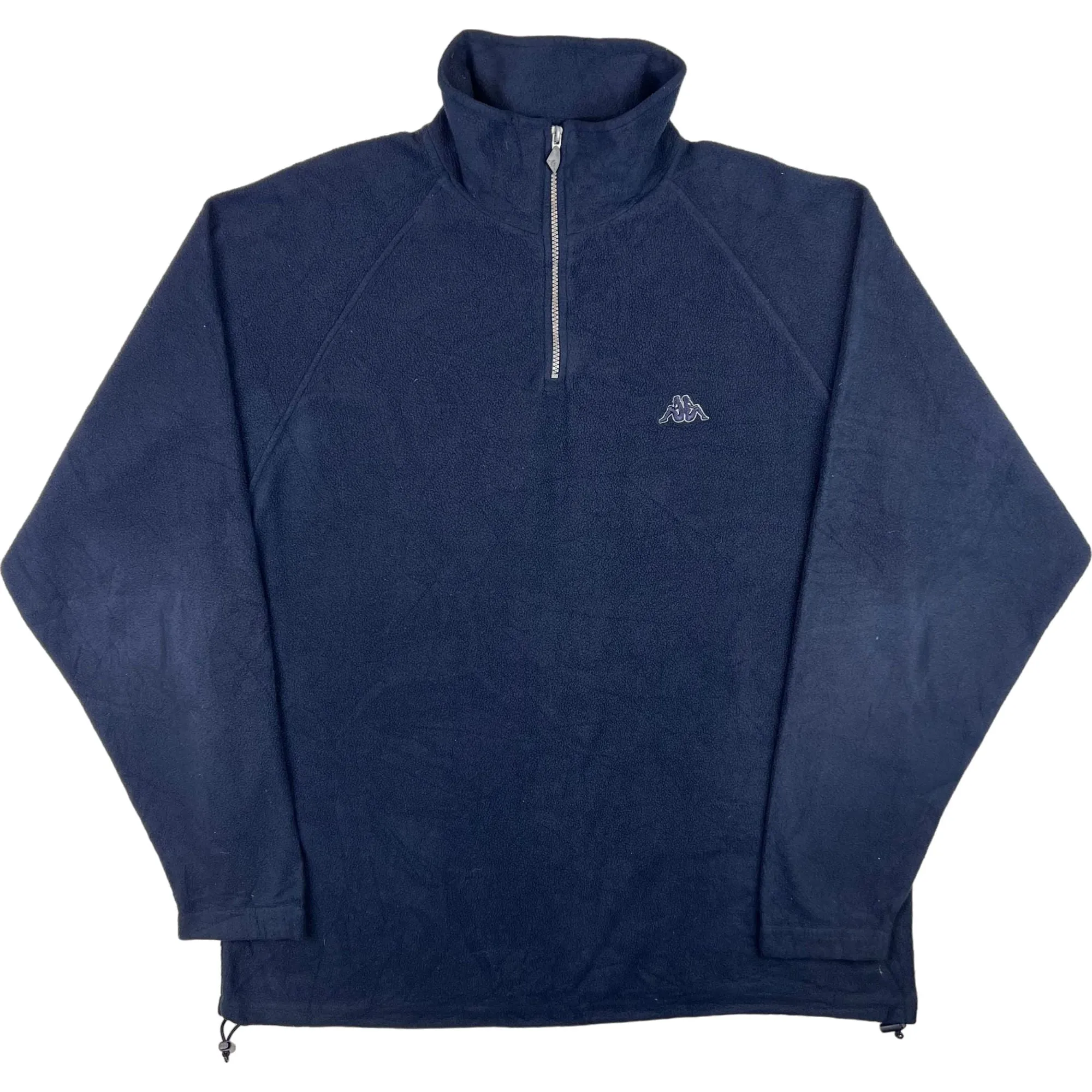 Kappa Embroidered Logo Quarter-Zip Fleece Navy