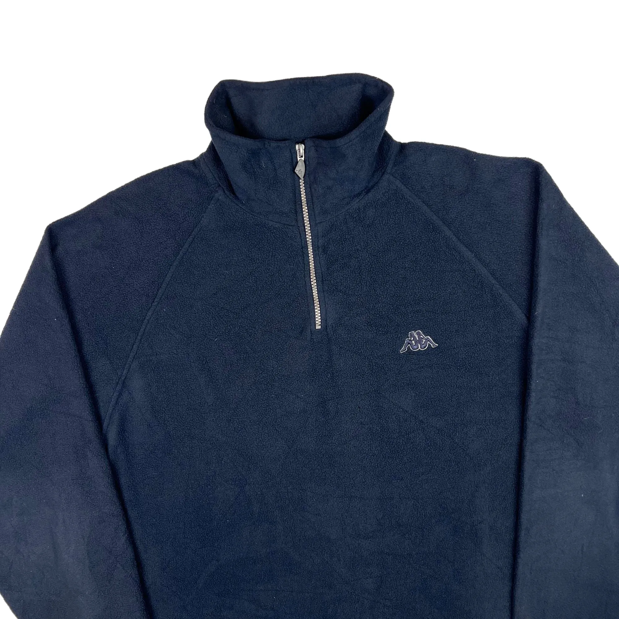 Kappa Embroidered Logo Quarter-Zip Fleece Navy