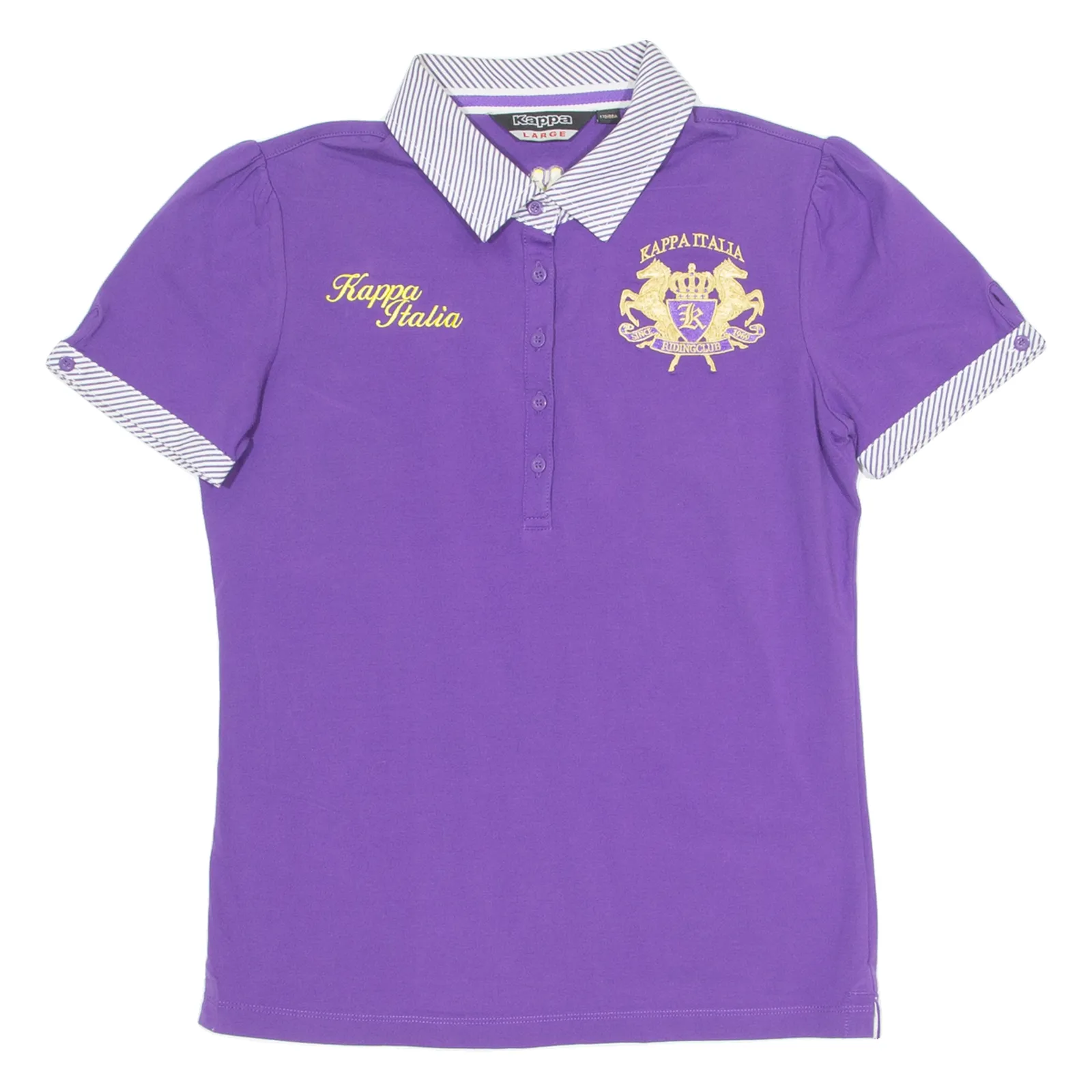 KAPPA Womens Polo Shirt Purple L